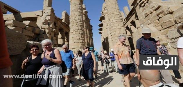 نسبة السياح التي تزور مصر