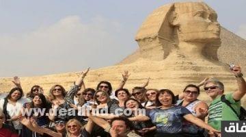 نسبة السياح التي تزور مصر