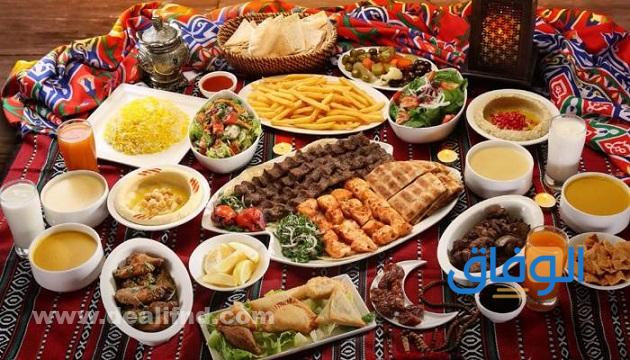 جدول أكلات رمضان